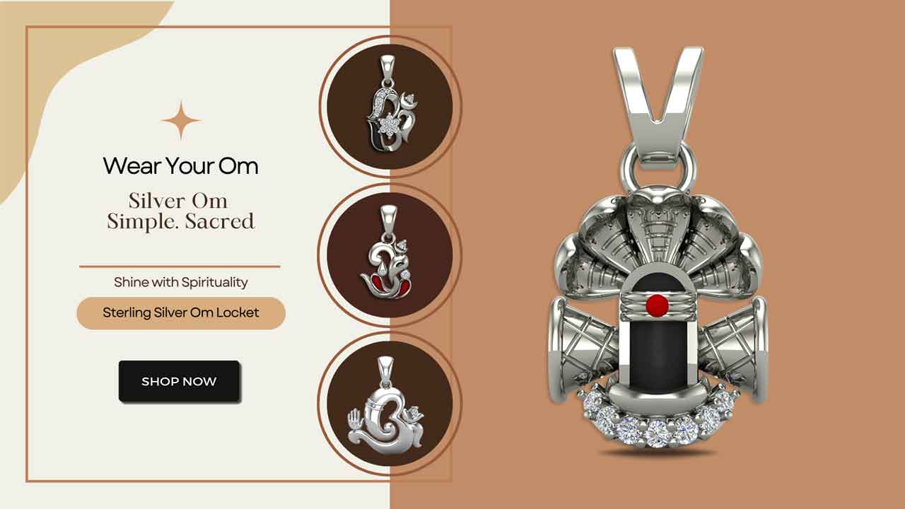 Exquisite Silver Craftsmanship: Your Om Locket.
