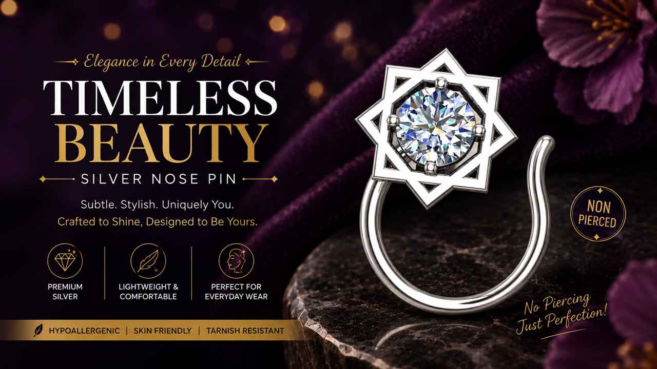 Buy Silver Nose Pin Online in India