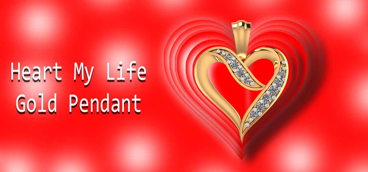 Heart My Life, Gold Pendant