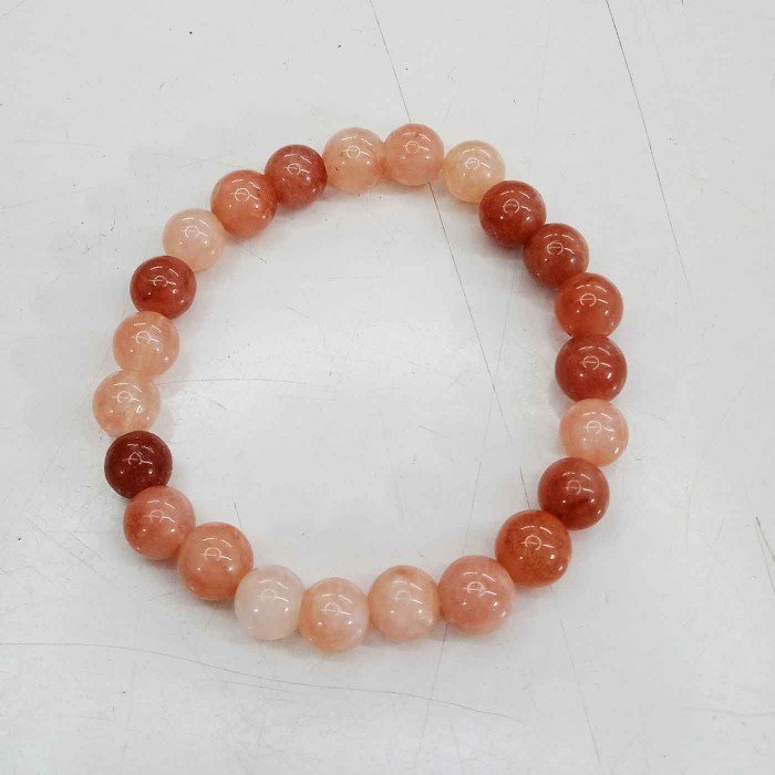 Pink Jade Bracelet - Detoxification, helping to cleanse the body