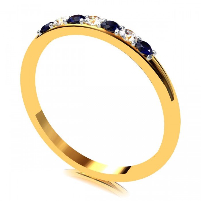 Blue Sapphire Casual Ring