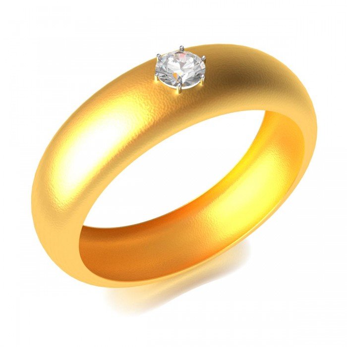 Solitaire American Diamond Band Ring Solitaire American Diamond Band Ring