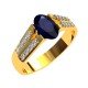 Blue Sapphire Infinity Band Ring Blue Sapphire Infinity Band Ring