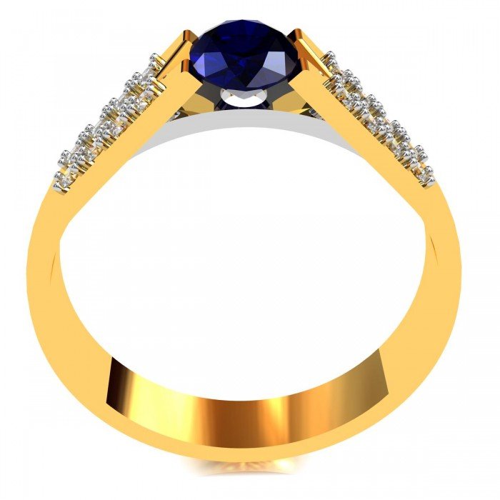 Blue Sapphire Infinity Band Ring