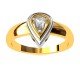 Pear American Diamond Solitaire Ring