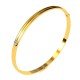 Three Stone Gold Bangle