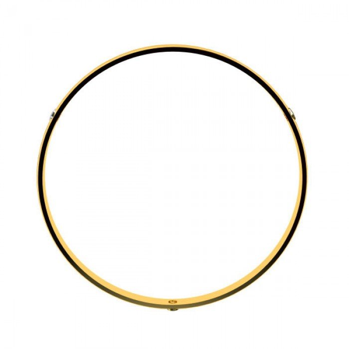 Three Stone Gold Bangle