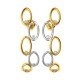 Designer Gold American Diamond Hoop Earring
