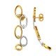 Designer Gold American Diamond Hoop Earring