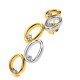 Designer Gold American Diamond Hoop Earring