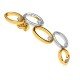 Designer Gold American Diamond Hoop Earring