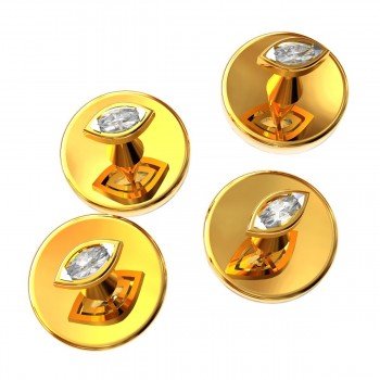 Marquise Gold Buttons