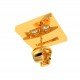 Four American Diamond Gold Stud Earring