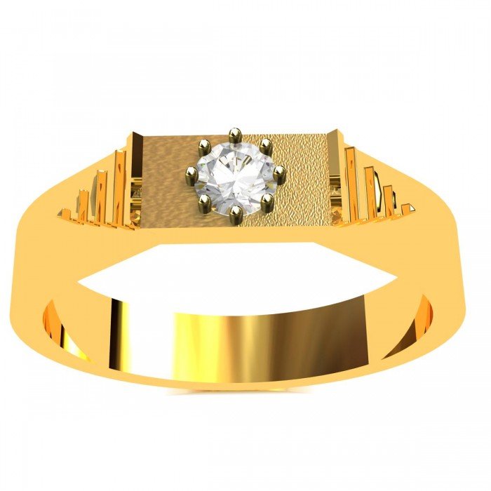 Solitaire Engagement Band Ring