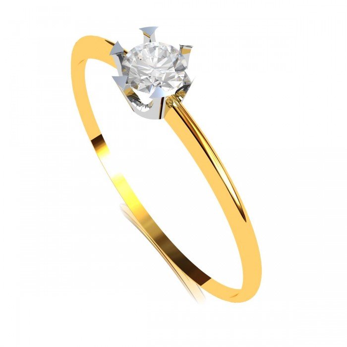 Solitaire American Diamond Ring