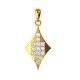 American Diamond Barfi Pendant