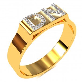 American Diamond First Couple Ring