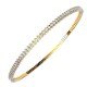 Prong Setting Diamond Bangle