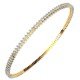 Prong Setting Diamond Bangle