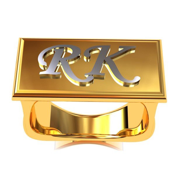 Couple First Letter Ring Couple First Letter Ring