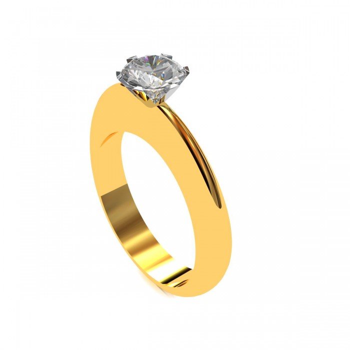 Solitaire American Diamond Wedding Engagement Rings