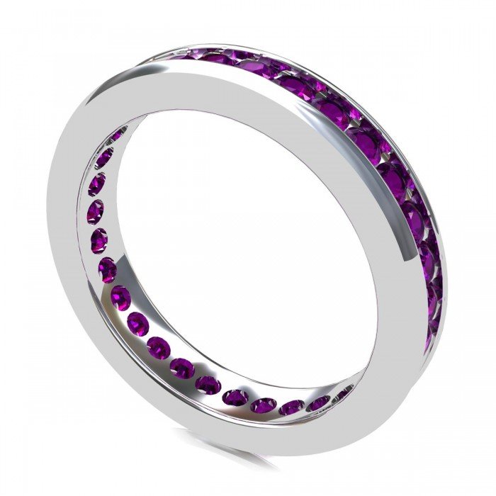 Amethyst Band Ring