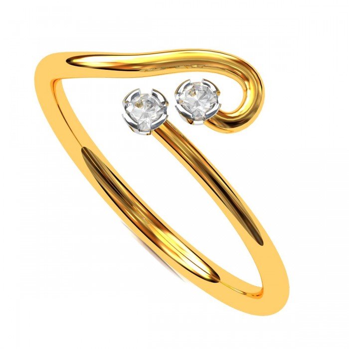 American Diamond Ring For Girl