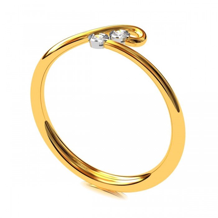 American Diamond Ring For Girl