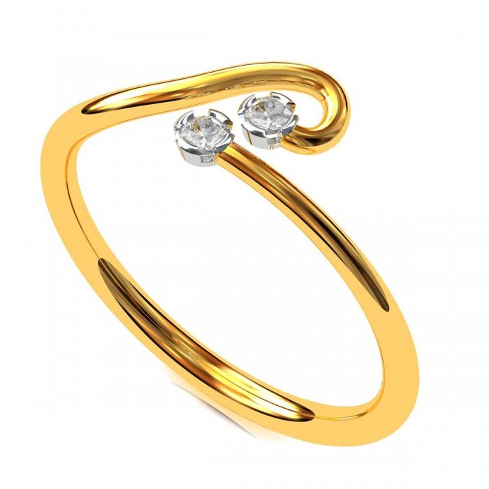 American Diamond Ring For Girl