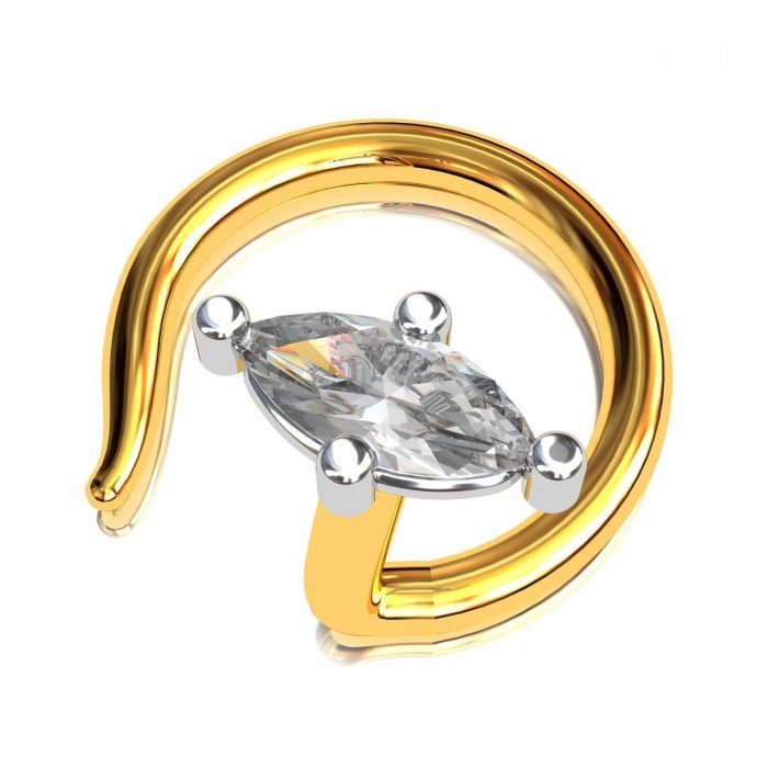 Marquise American Diamond Nose Pin