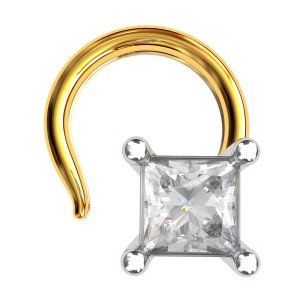 Princess American Diamond Nose Pin