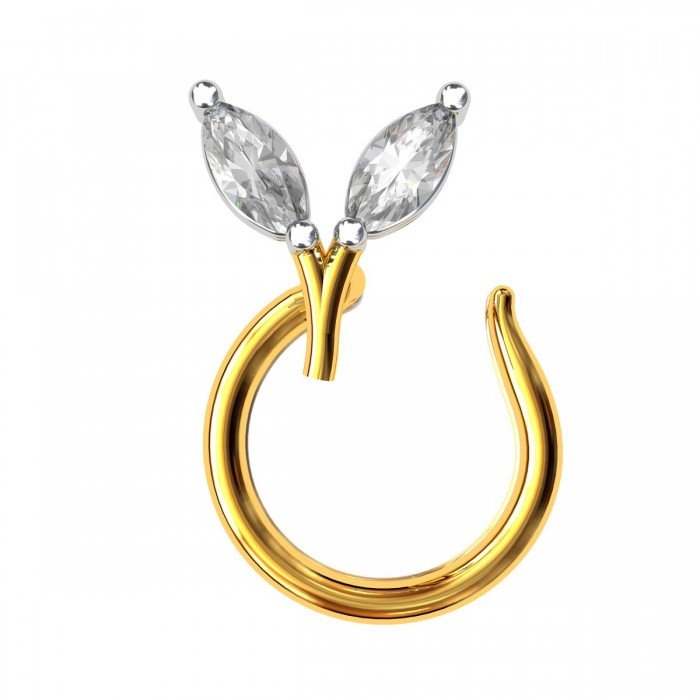 Marquise American Diamond Nose Pins
