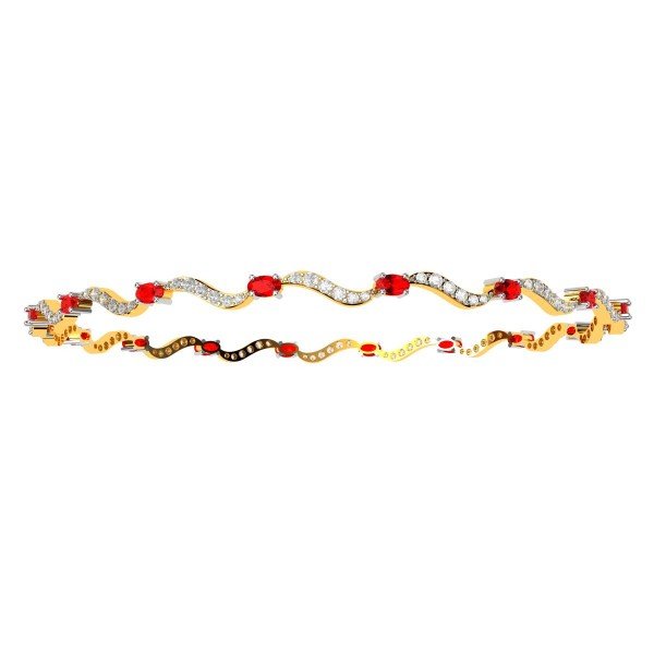 Ruby Diamond Fashion Bangle Ruby Diamond Fashion Bangle