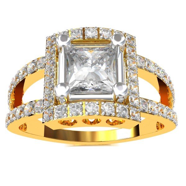 Princess American Diamond Solitaire Ring Princess American Diamond Solitaire Ring