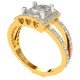 Princess American Diamond Solitaire Ring