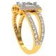 Princess American Diamond Solitaire Ring