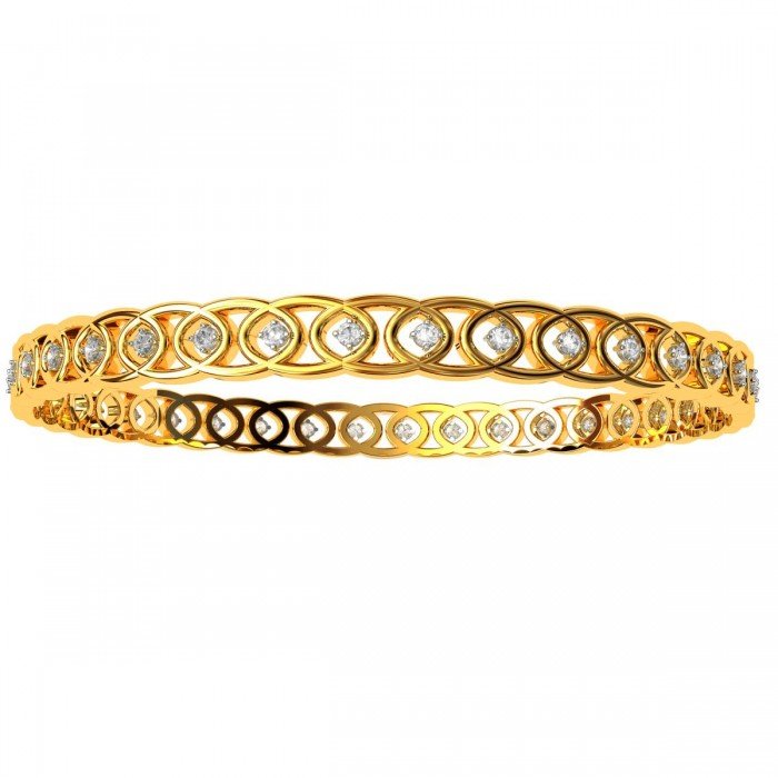 Latest Gold American Diamond Bangle