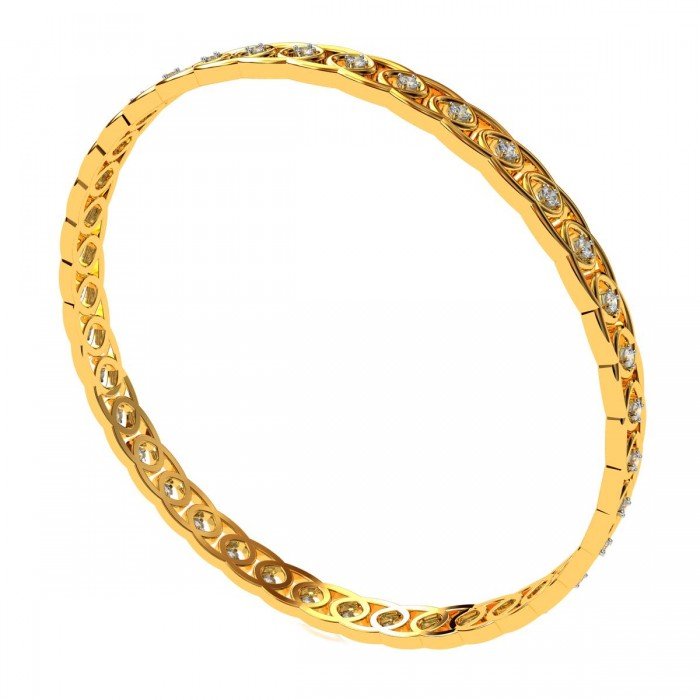 Latest Gold American Diamond Bangle