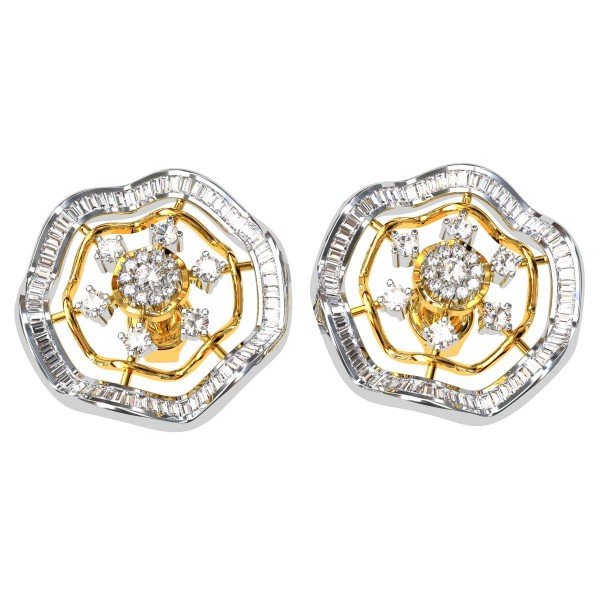 Baguette Cut American Diamond Stud Earring Baguette Cut American Diamond Stud Earring