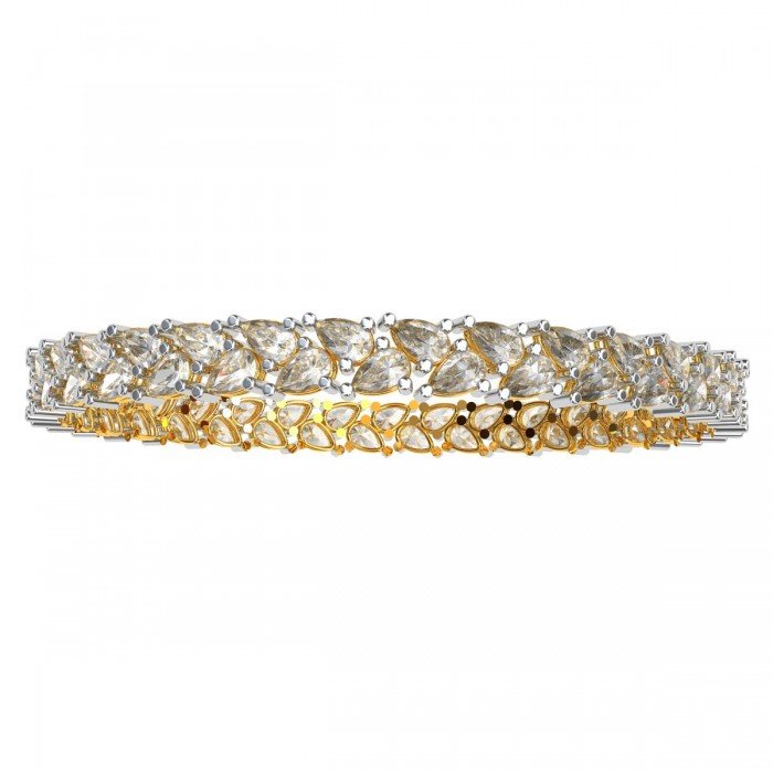 Diamond Pear Designing Bangle