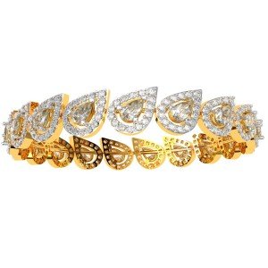 Diamond Pear Fasinable Bangle