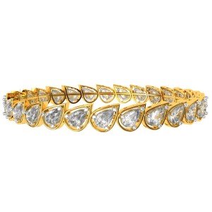 20 cent Diamond Pear Bangle