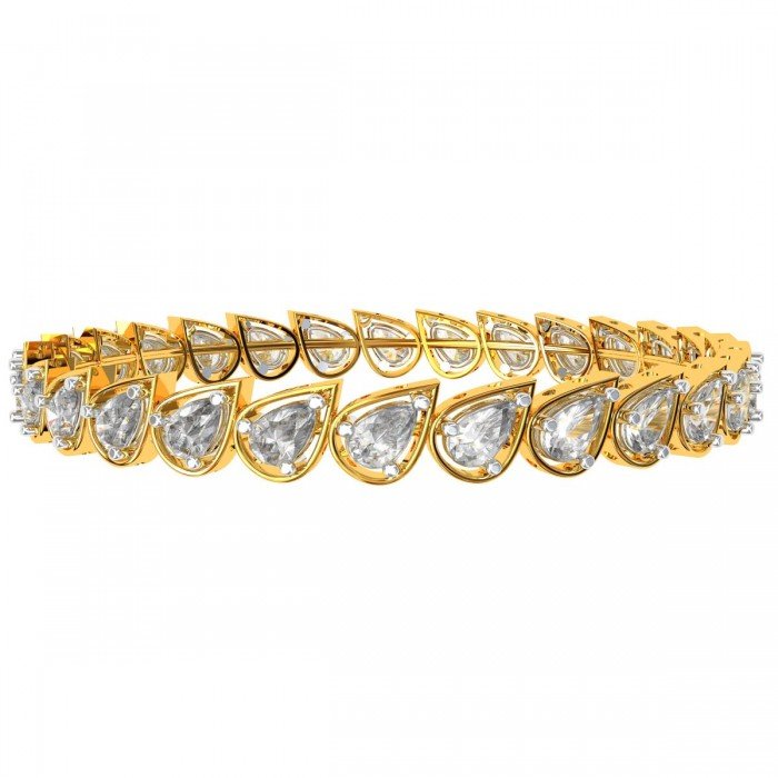 20 cent Diamond Pear Bangle