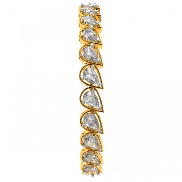 20 cent Diamond Pear Bangle