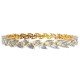 Zig Zag Diamond Pear Bangle