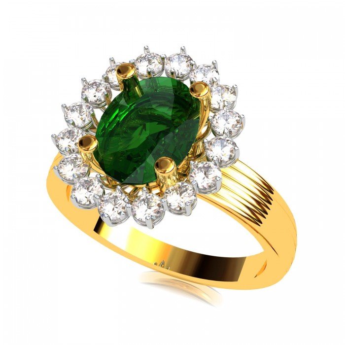 Emerald Engagement Ring