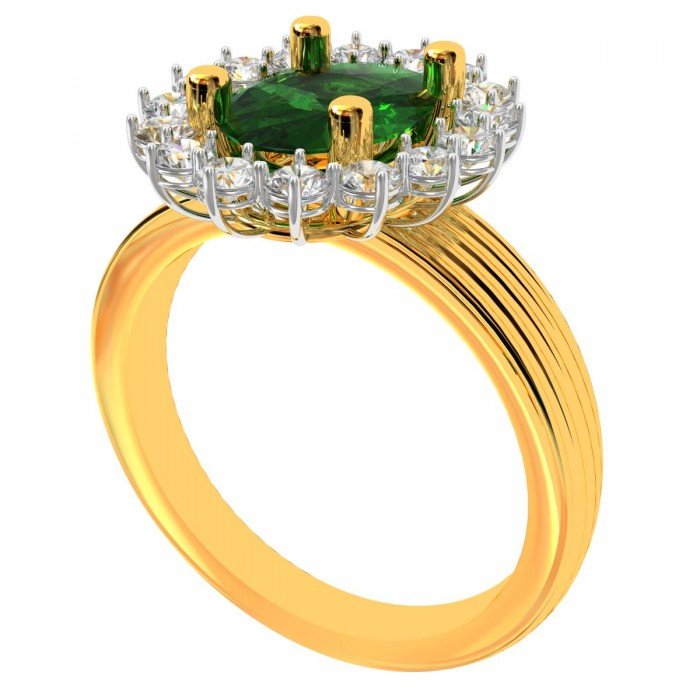 Emerald Engagement Ring