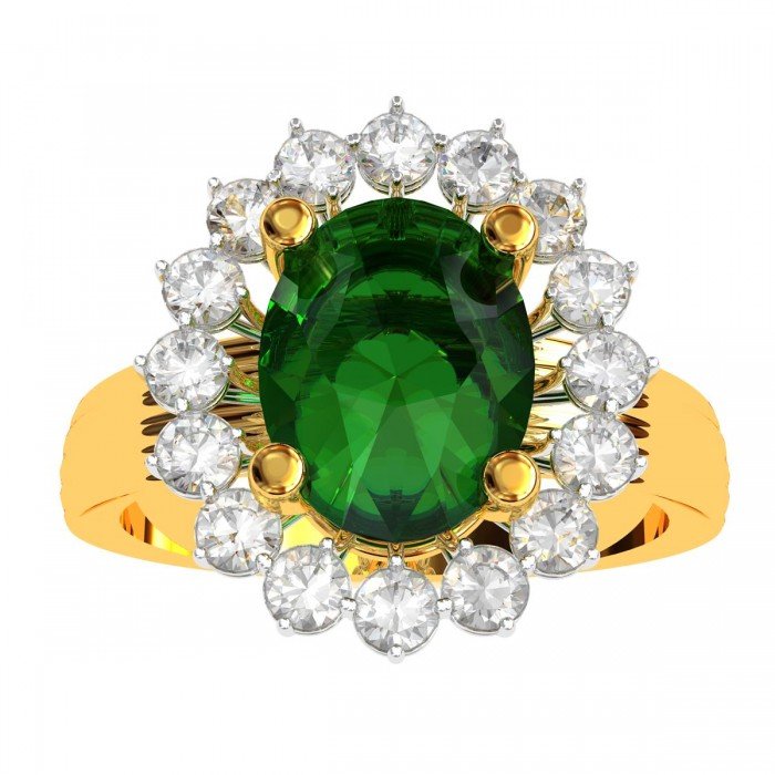 Emerald Engagement Ring