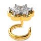 Cluster American Diamond Nose Pin