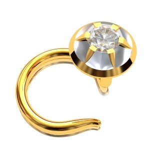 Gold American Diamond Nosepins